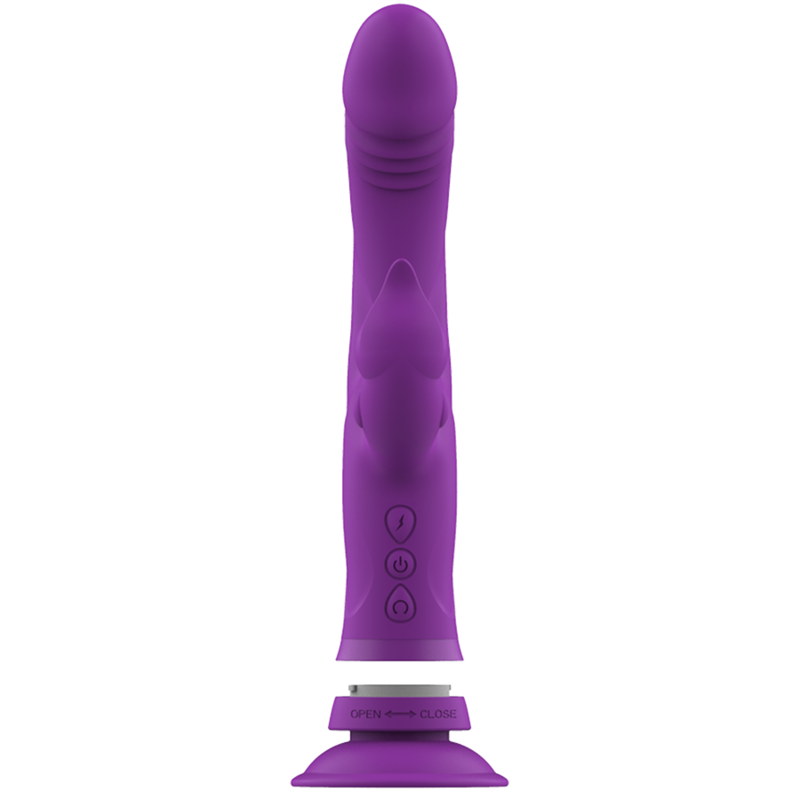 Casanova Rabbit Dreifachmotor-Vibrator aus lila Silikon