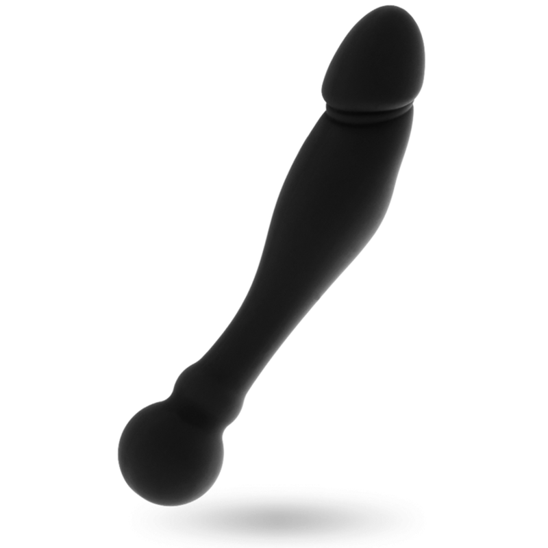 SCHWARZ &amp; SILBER - KARL G-PUNKT-STIMULIERENDER DILDO 18 CM