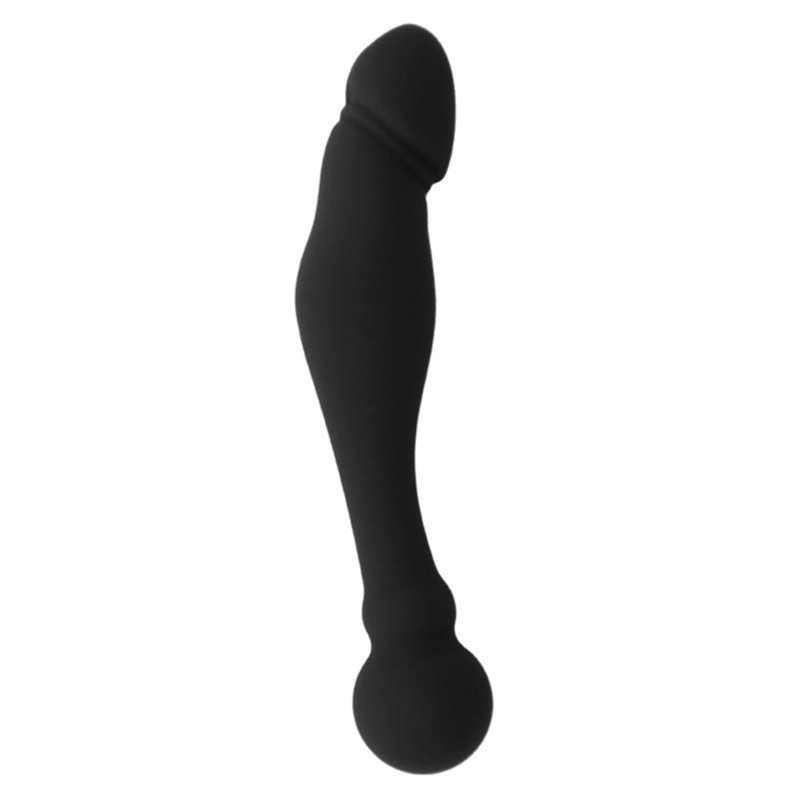 SCHWARZ &amp; SILBER - KARL G-PUNKT-STIMULIERENDER DILDO 18 CM