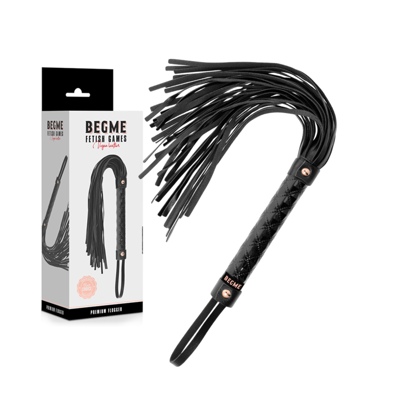BEGME - BLACK EDITION FLOGGER AUS VEGANEM LEDER