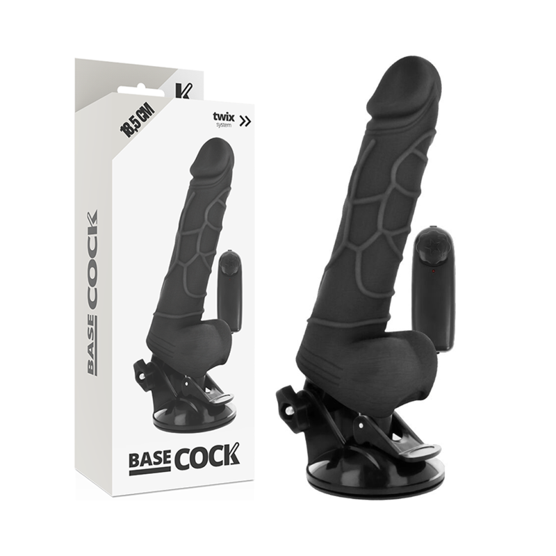 Vibromasseur Réaliste Ventouse Testicules Télécommande 12 Modes - Basecock