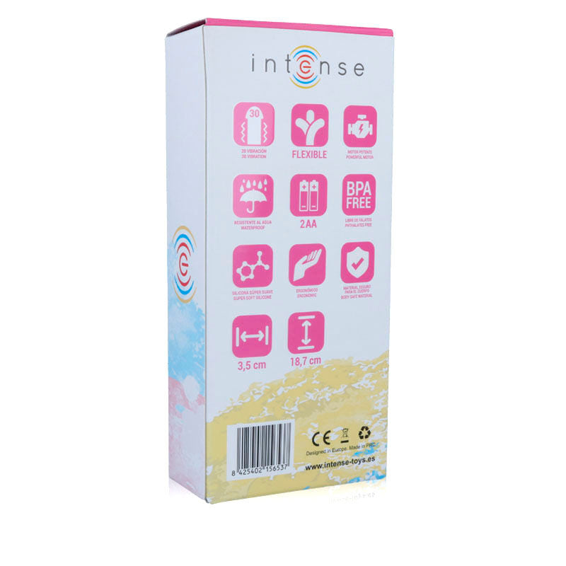 Luxuriöser rosafarbener Leo-Vibrator aus Silikon