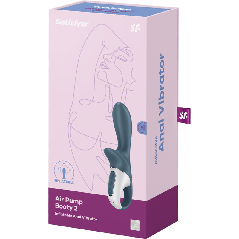 SATISFYER - BOOTY 2 LUFTPUMPE DUNKELGRAU