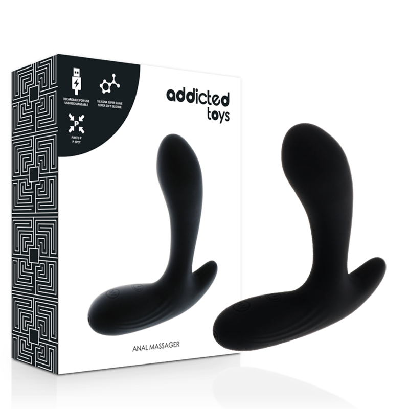 ADDICTED TOYS - SCHWARZER VIBRATIONSANALMASSAGER
