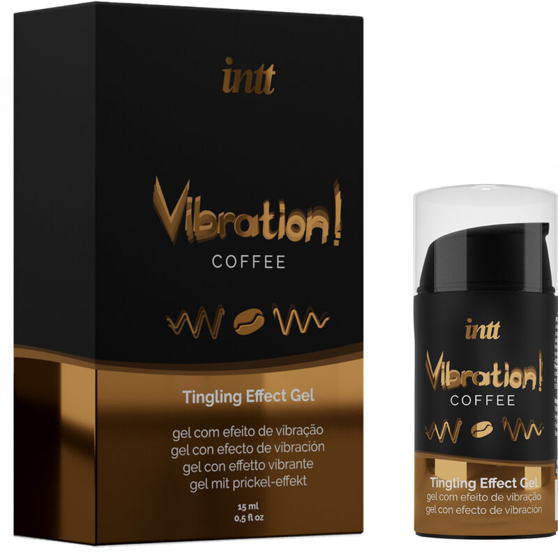 INTT – Leistungsstarkes, vibrierendes, flüssiges Intimstimulationsgel mit Kaffeeduft, 15 ml