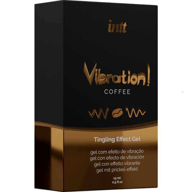 INTT – Leistungsstarkes, vibrierendes, flüssiges Intimstimulationsgel mit Kaffeeduft, 15 ml