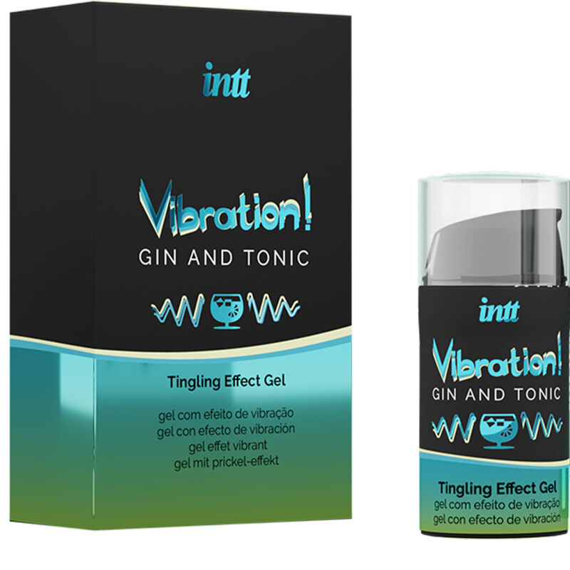INTT – Leistungsstarkes Flüssigvibrator-Gel, Intimstimulator, Gin &amp; Tonic, 15 ml