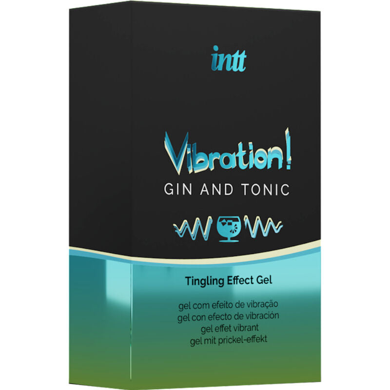 INTT – Leistungsstarkes Flüssigvibrator-Gel, Intimstimulator, Gin &amp; Tonic, 15 ml