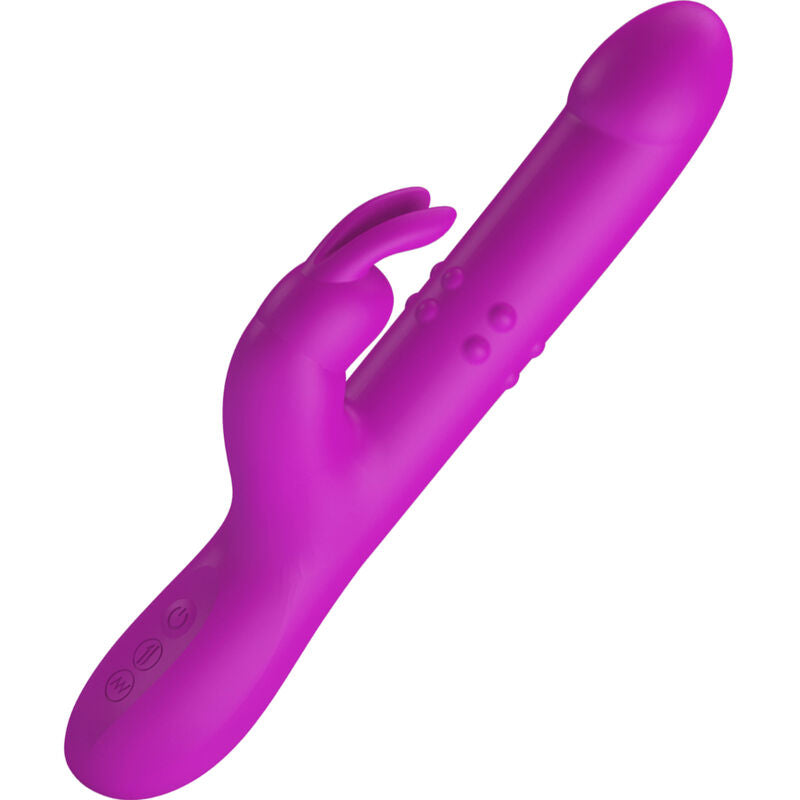 Vibromasseur Rabbit Reese Rotation Poussée Multi-Vitesses - Pretty Love