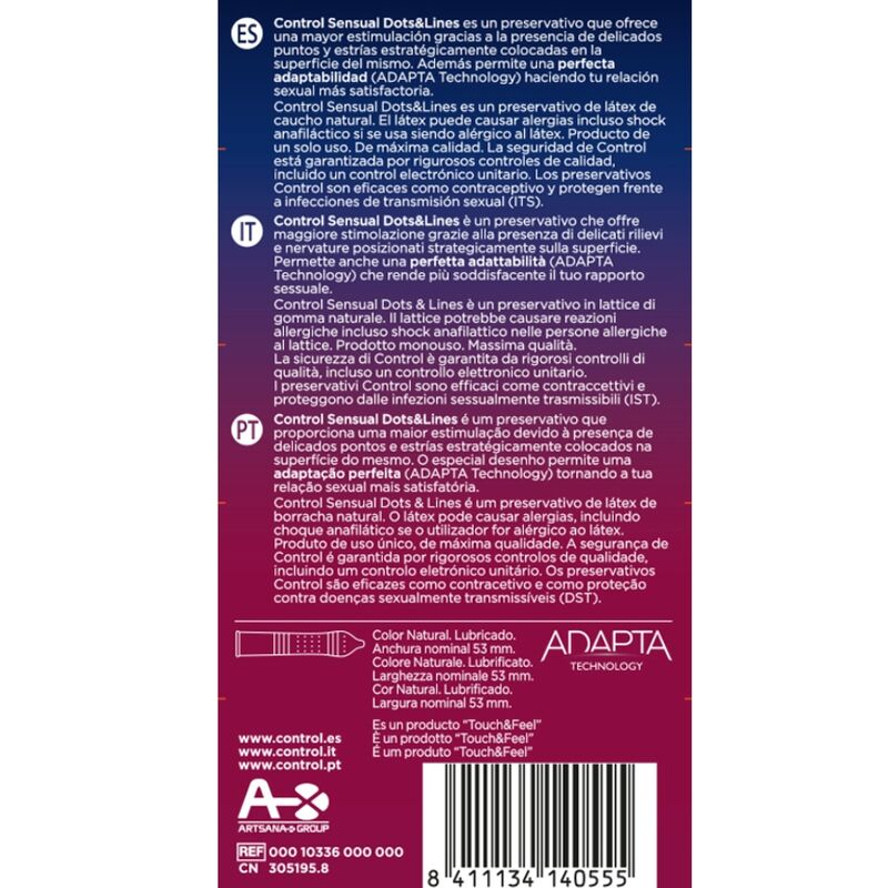 Sensual Dots &amp; Lines Punkte und Dehnungsstreifen 12 Einheiten