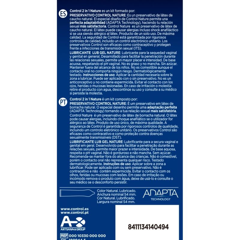 Duo natura 2-1 Konservierungsmittel + Gel 6 Einheiten