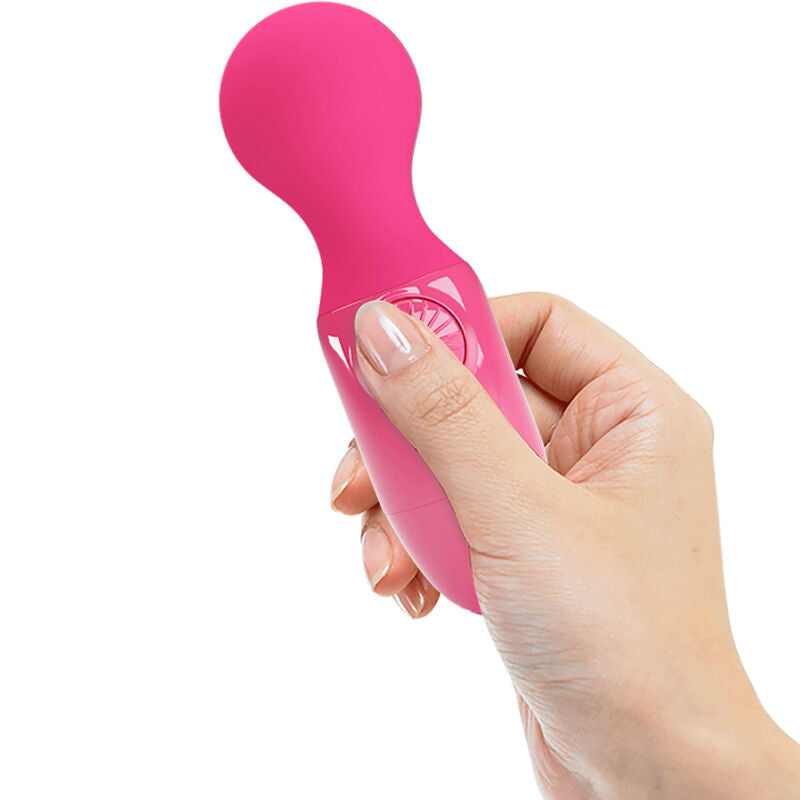 Mini Wand Masseur Personnel Silicone Multivitesse - Pretty Love