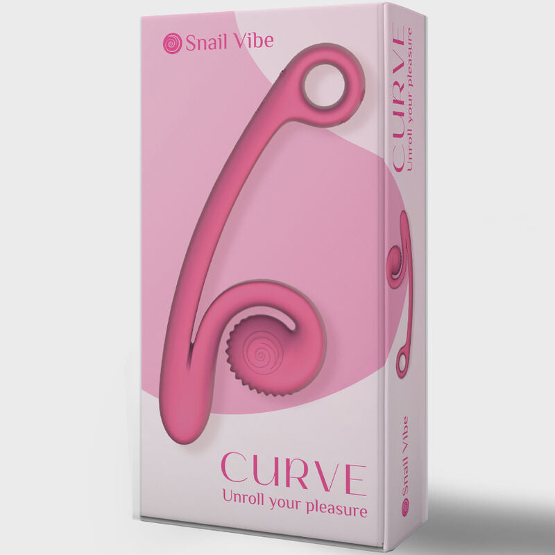 SNAIL VIBE - ROSA GEBOGENER VIBRATOR