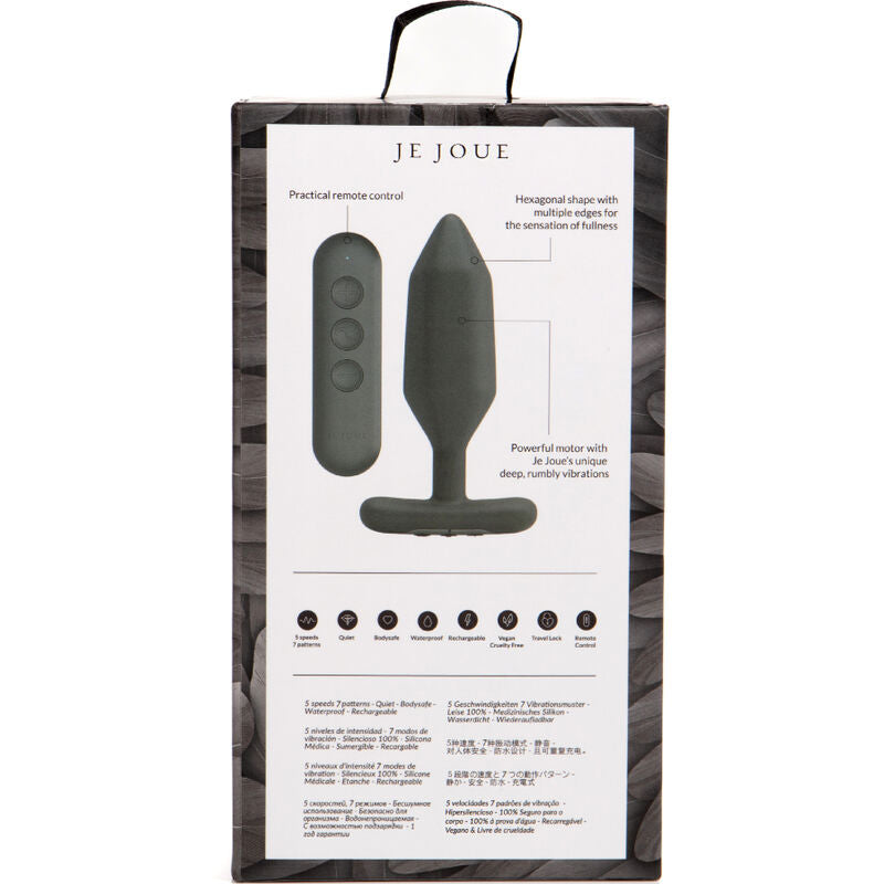 Analplug-Vibrator aus schwarzem Onyx