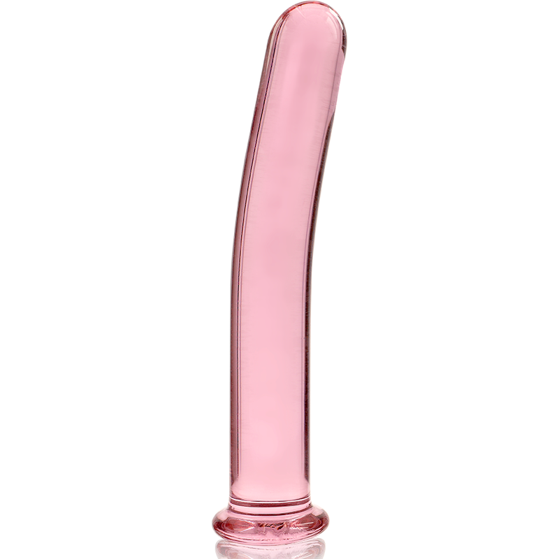 Gode en Verre Borosilicate Modèle 8 Rose 14,5 cm Texturé - Nebula Series By Ibiza