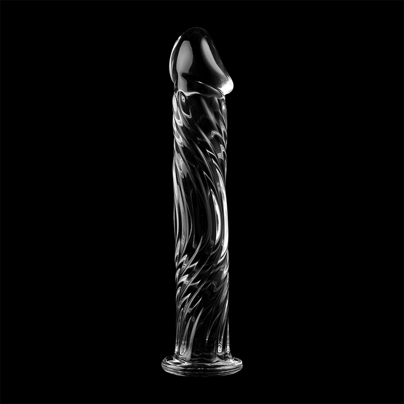NEBULA-SERIE VON IBIZA – MODELL 12, KLARER BOROSILIKATGLAS-DILDO, 17 CM O – 3,5 CM