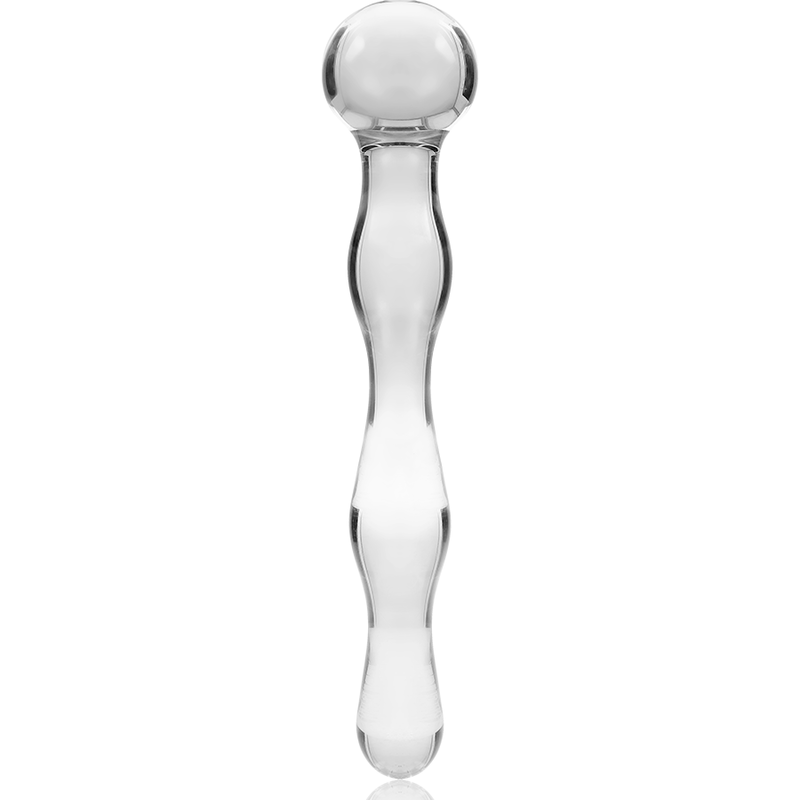 NEBULA-SERIE VON IBIZA – MODELL 13, KLARER BOROSILIKATGLAS-DILDO, 18 CM O – 3,5 CM