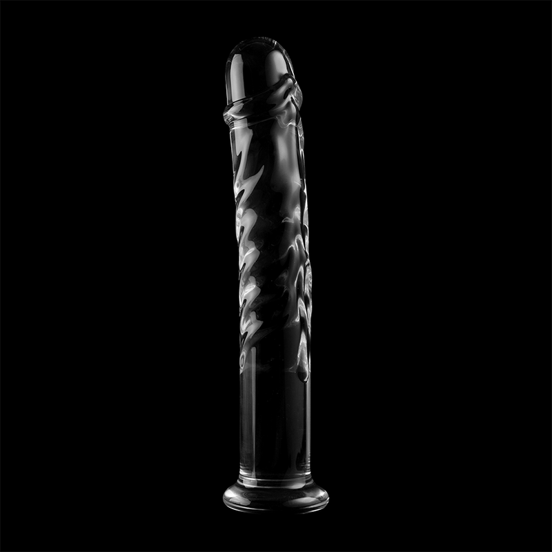 NEBULA-SERIE VON IBIZA – MODELL 16 DILDO AUS KLAREM BOROSILIKATGLAS, 18,5 CM O- 3 CM