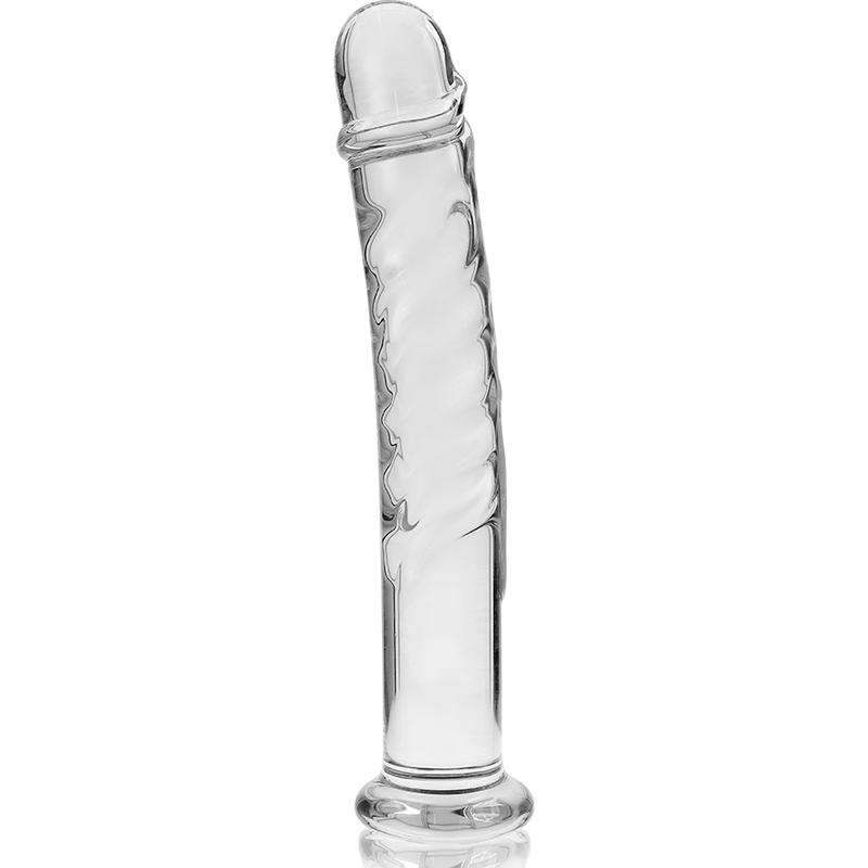 NEBULA-SERIE VON IBIZA – MODELL 16 DILDO AUS KLAREM BOROSILIKATGLAS, 18,5 CM O- 3 CM