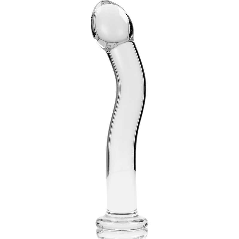 NEBULA-SERIE VON IBIZA – MODELL 18, KLARER BOROSILIKATGLAS-DILDO, 18,5 CM O 3,5 CM
