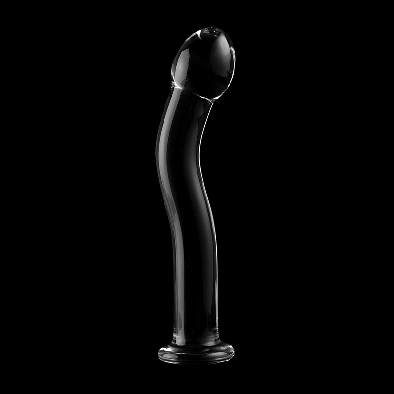 NEBULA-SERIE VON IBIZA – MODELL 18, KLARER BOROSILIKATGLAS-DILDO, 18,5 CM O 3,5 CM