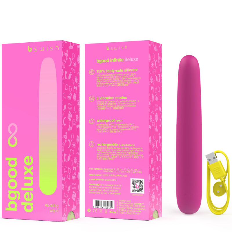 B Swish wiederaufladbarer Vibrator – Bgood Infinite Deluxe rosa Silikon