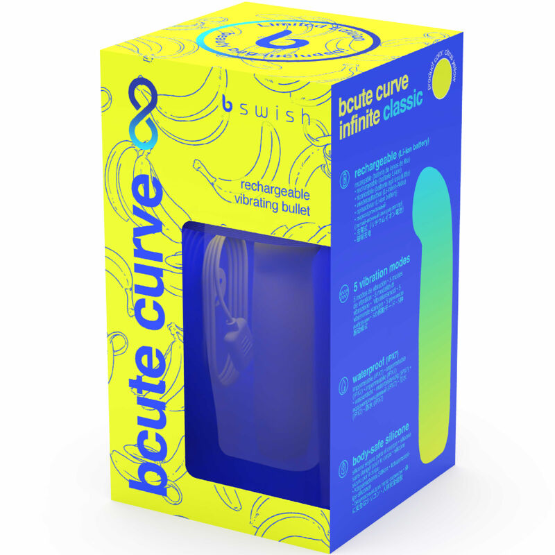 Bcute Curve Infinite Classic Limited Edition Gelber wiederaufladbarer Silikonvibrator