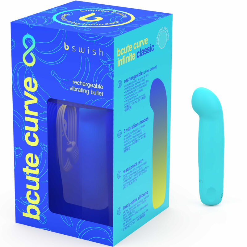 Bcute Curve Infinite Classic Limited Edition wiederaufladbarer blauer Silikonvibrator