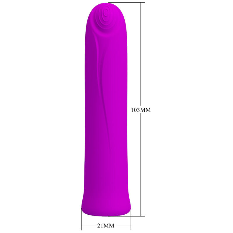 Curtis Mini Super Power 12 Vibration Silikonvibrator Lila