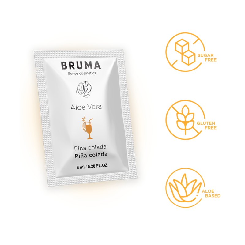 BRUMA – SLIPPERY GEL MIT ALOE VERA PINA COLADA GESCHMACK 6 ML