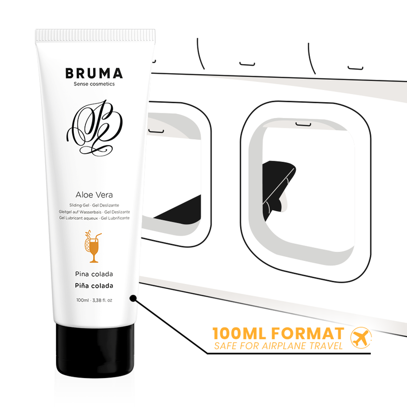BRUMA – SLIPPERY GEL MIT ALOE VERA PINA COLADA GESCHMACK 100 ML