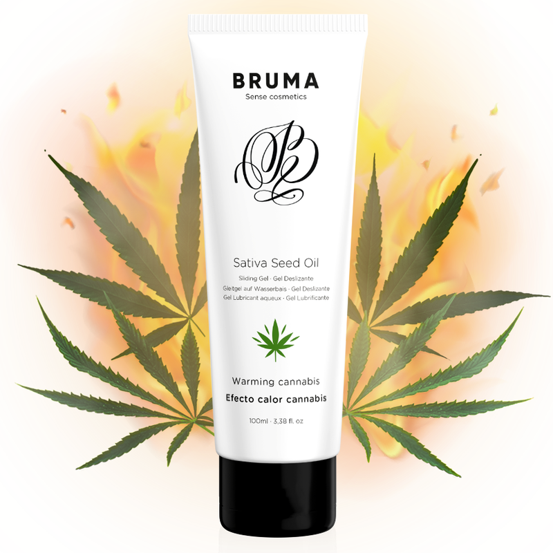 BRUMA - SATIVA-SAMENÖL WÄRMENDES GLEITGEL MIT CANNABISGESCHMACK 100 ML