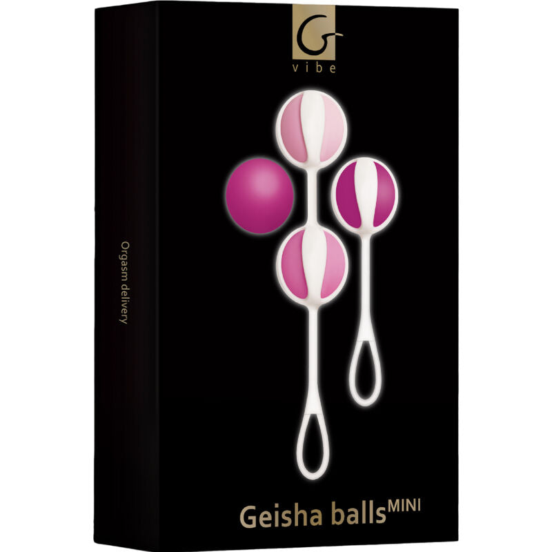 Set mit 4 lila Mini-Geisha-Bällen