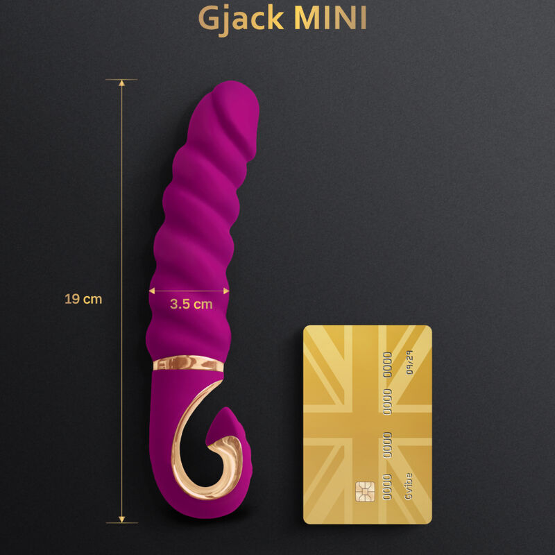 Mini-Gjack-Vibrator aus lila Silikon