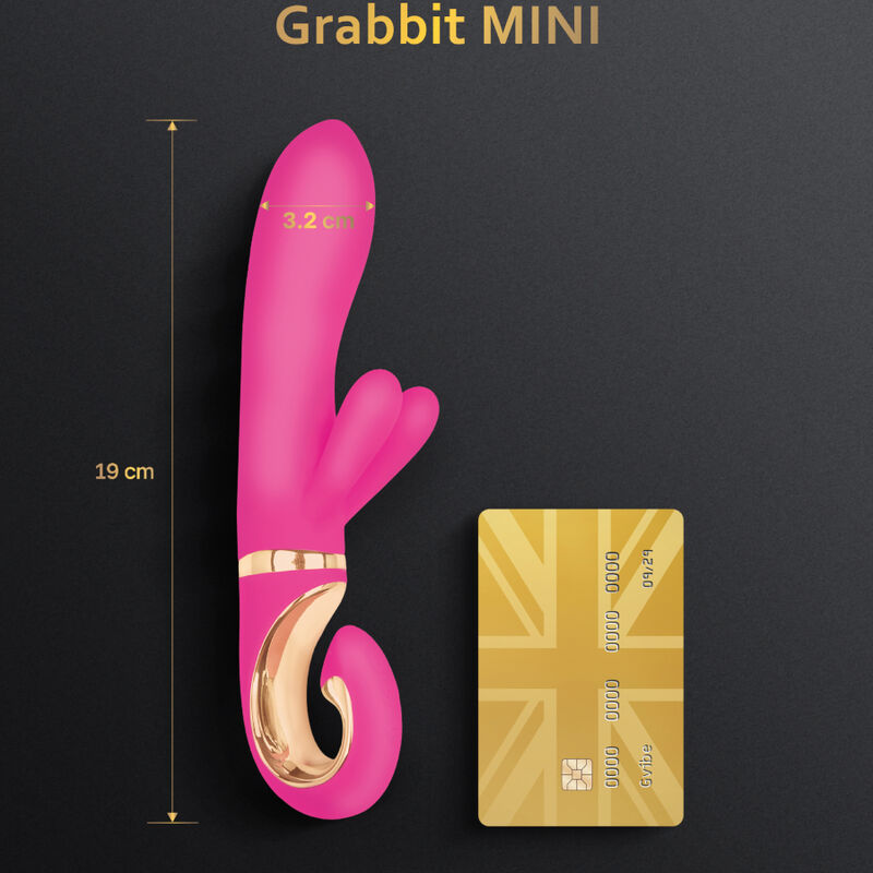 Grabbit Mini-Vibrator aus rosa Silikon