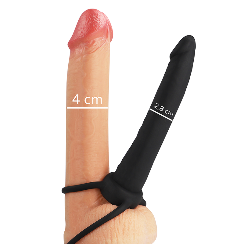 MYTHOLOGIE - COBI ONYX ANALDILDO MIT COCKRING UND HODEN 13 CM AUS SILIKON
