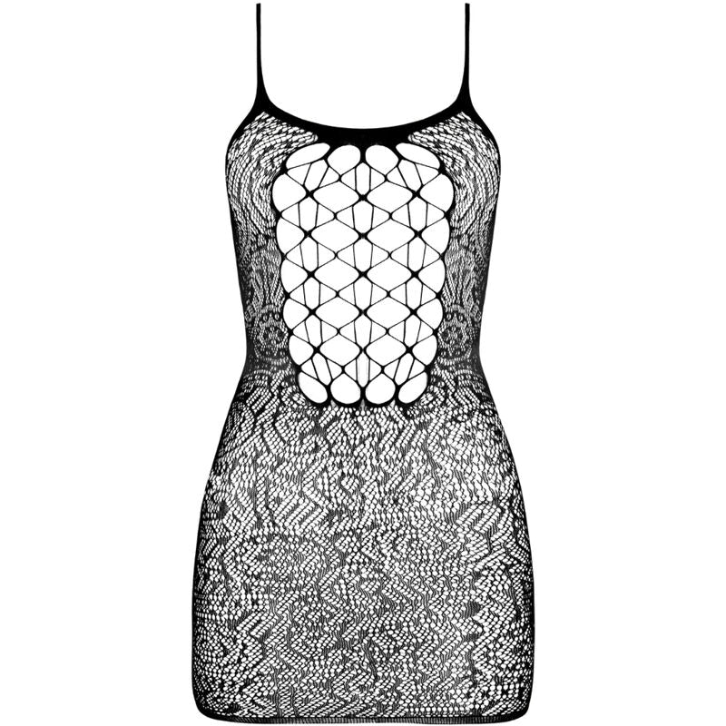 PASSION - BS096 SCHWARZER BODYSTOCKING EINHEITSGRÖSSE