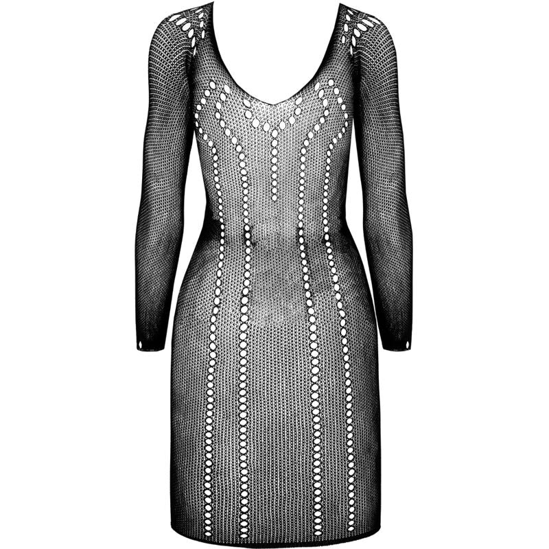 PASSION - BS101 SCHWARZER BODYSTOCKING EINHEITSGRÖSSE