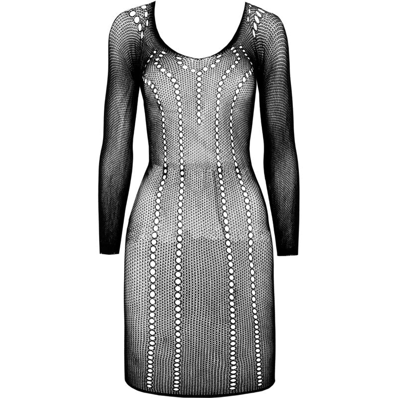 PASSION - BS101 SCHWARZER BODYSTOCKING EINHEITSGRÖSSE