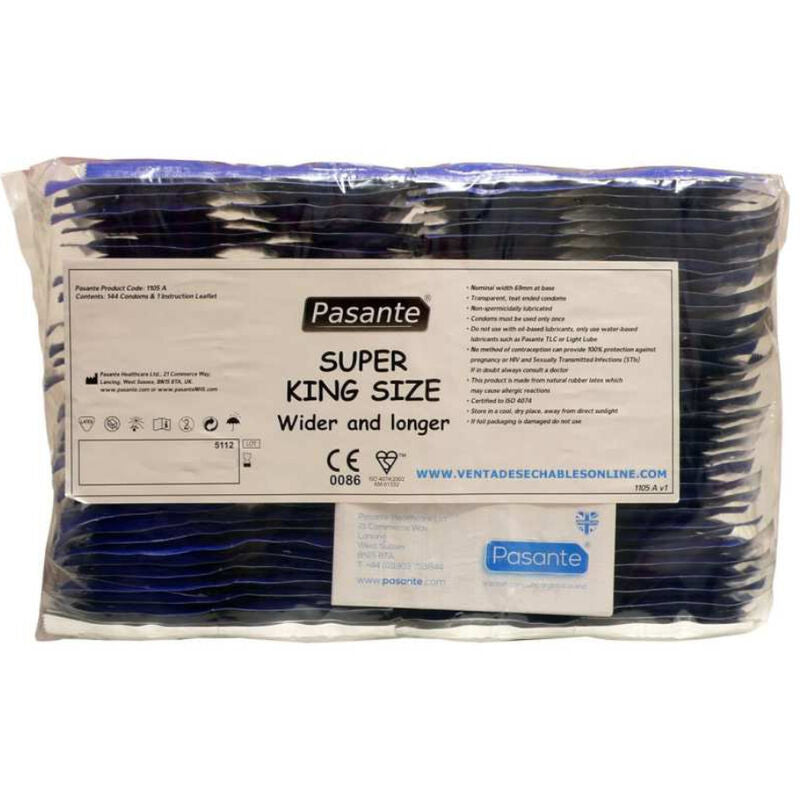 PASANTE - SUPER KING SIZE KONDOME, 144 STÜCK