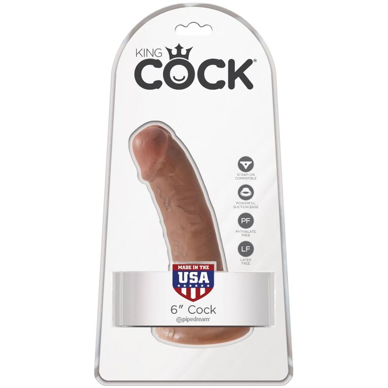 KING COCK - REALISTISCHER 15 CM KARAMELLPENIERTER PENIS