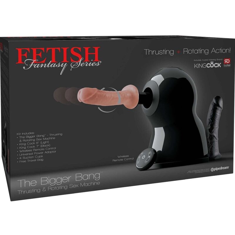 FETISCH-FANTASIE-SERIE - SEXMASCHINE MIT GRÖSSERER ROTATION UND MEHR KNOPFDRUCK