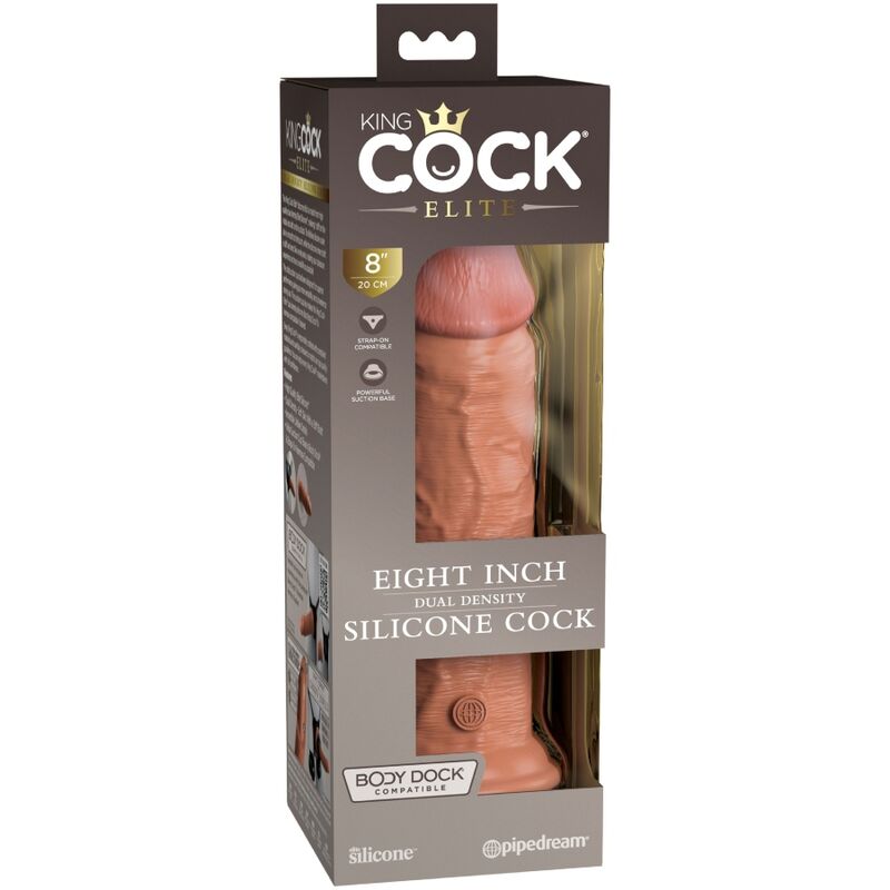 Elite Realistischer Silikondildo 20,3 cm Karamell