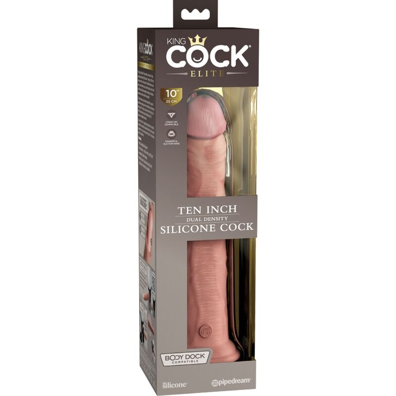 KING COCK – ELITE REALISTISCHER SILIKONDILDO 25,4 CM