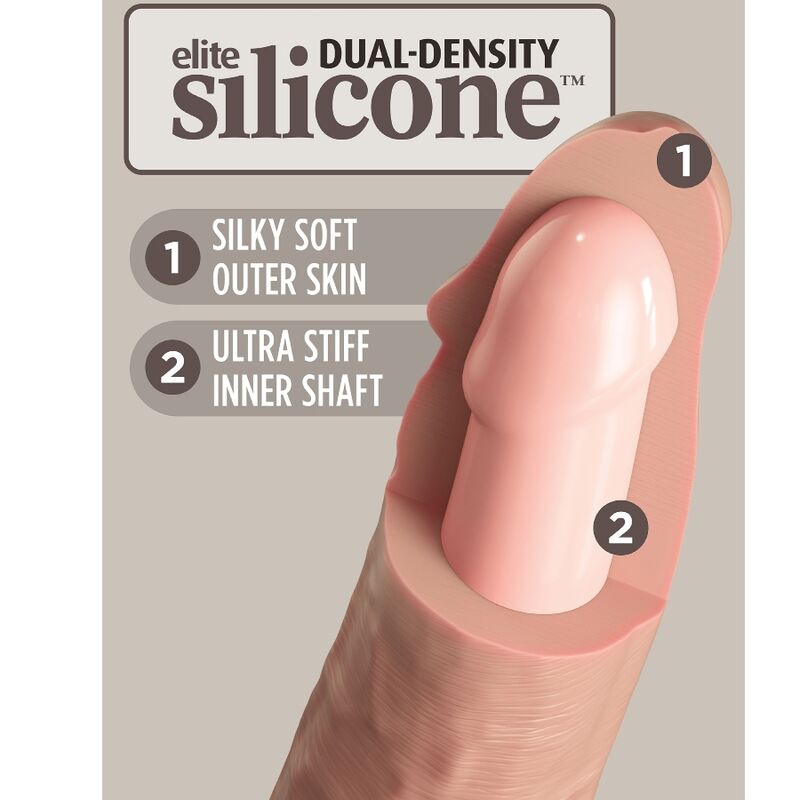 KING COCK – ELITE REALISTISCHER SILIKONDILDO 25,4 CM