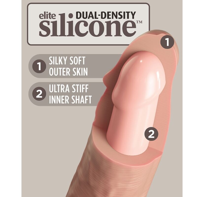 Elite Realistischer Dildo mit Vibration und Silikon 15,2 cm
