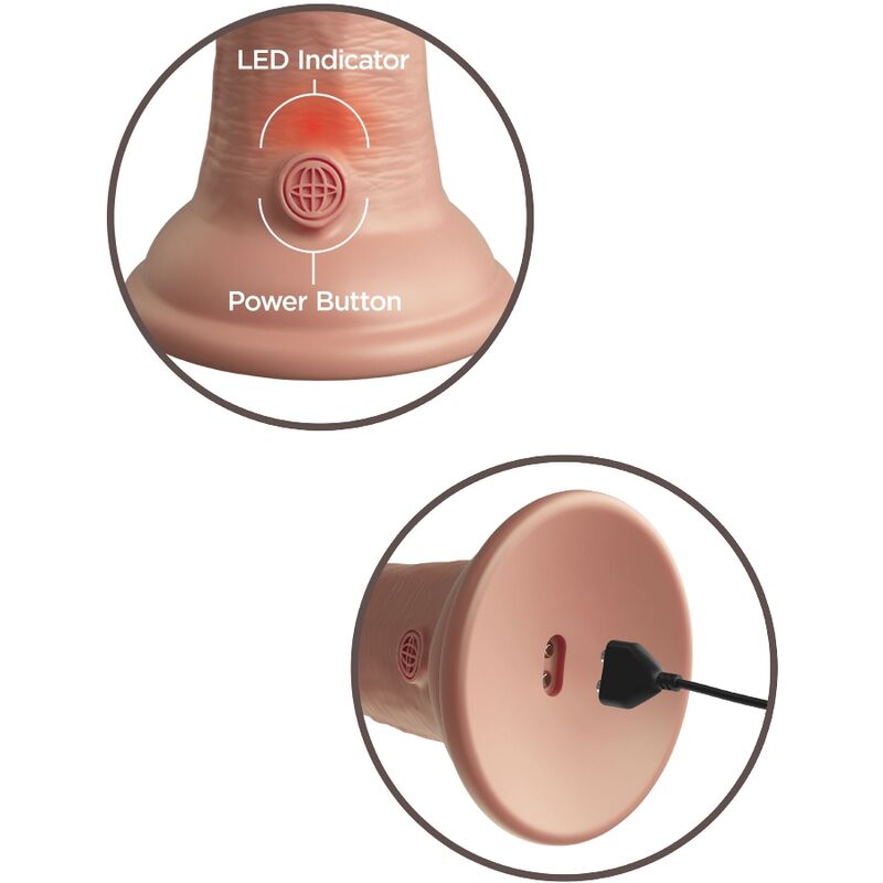 Elite Realistischer Dildo mit Vibration und Silikon 15,2 cm