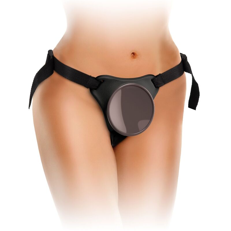 Elite Komfortabler verstellbarer Harness mit 7" Dildo