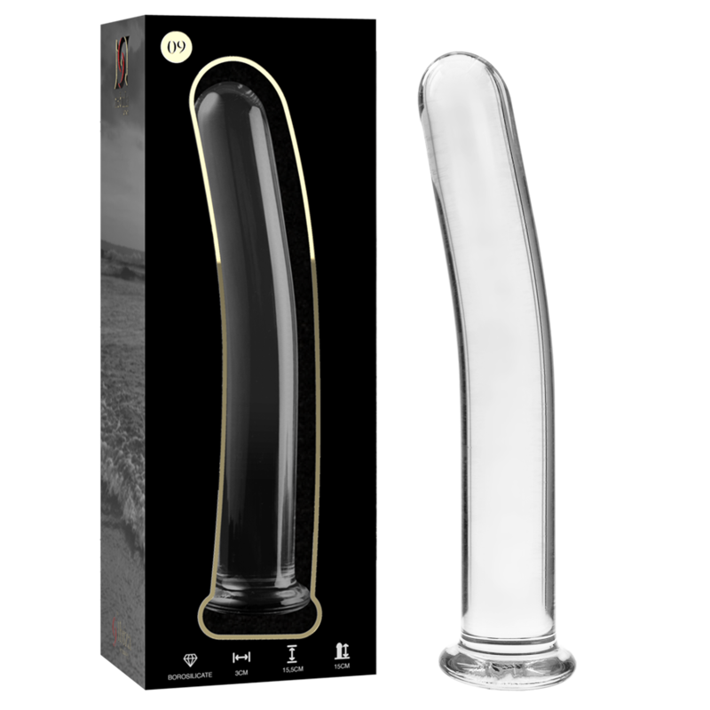 NEBULA-SERIE VON IBIZA – MODELL 9, DILDO AUS KLAREM BOROSILIKATGLAS, 15,5 CM O 2,5 CM