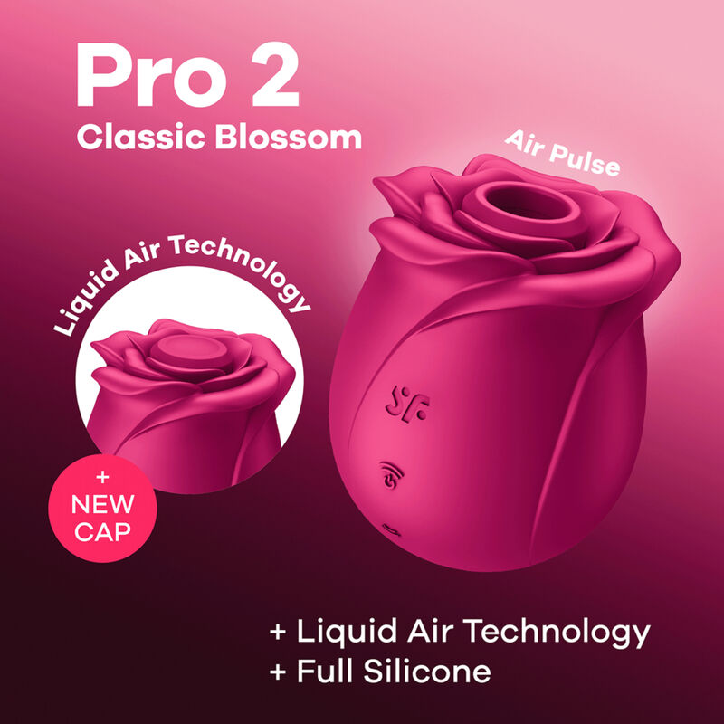 SATISFYER - AIR PULSE VIBRATOR CLASSIC FLOWER PRO 2